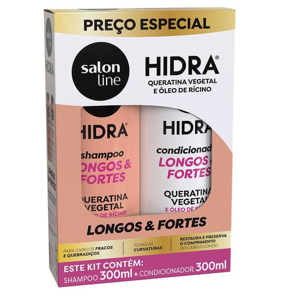 Kit Shampoo E Condicionador Salon Line Hidra Óleo De Rícino 300ml Imagem de Kit Shampoo E Condicionador Salon Line Hidra Óleo De Rícino 300ml
