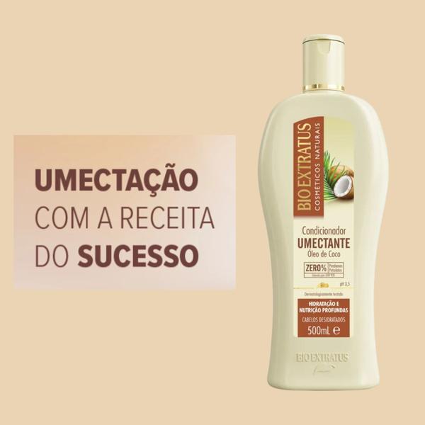 Imagem de Kit Shampoo e Condicionador Umectação 500ml - Bio Extratus