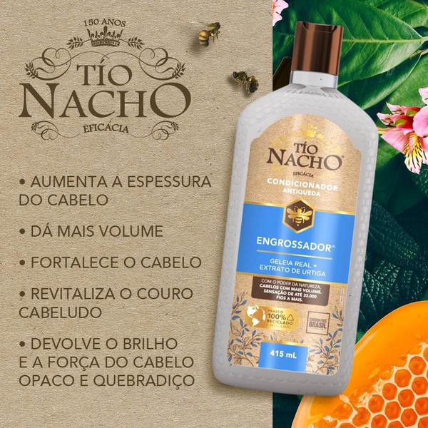 Imagem de Kit Shampoo Engrossador 415ml + Condicionador Engrossador 415ml Tio Nacho