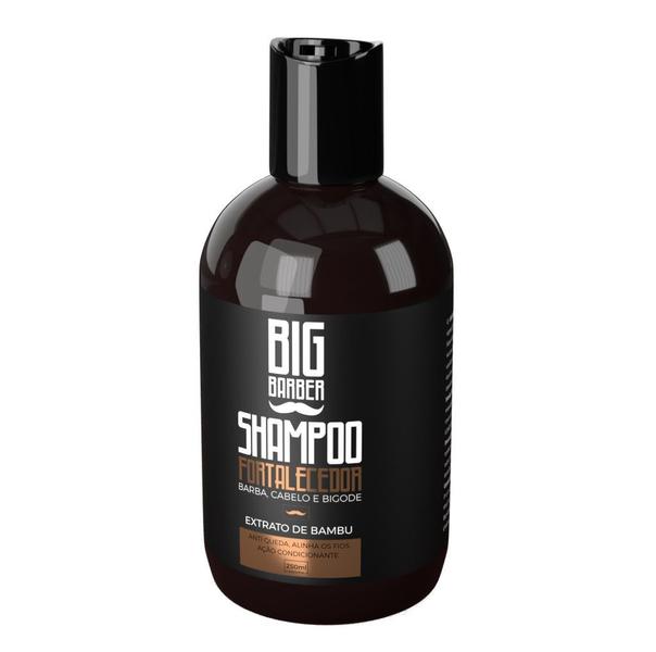 Imagem de Kit Shampoo Fortalecedor + Condicionador Para Barba Big Barber 250ml Caixa Com 2 Unidades