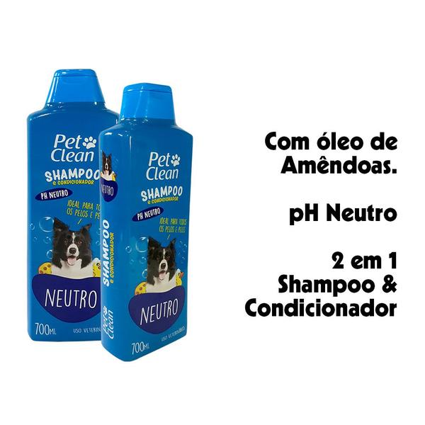 Imagem de Kit Shampoo Neutro Mascara para Hidratação de Pelos e Perfume Macho Pet Clean para Cachorros e Gatos