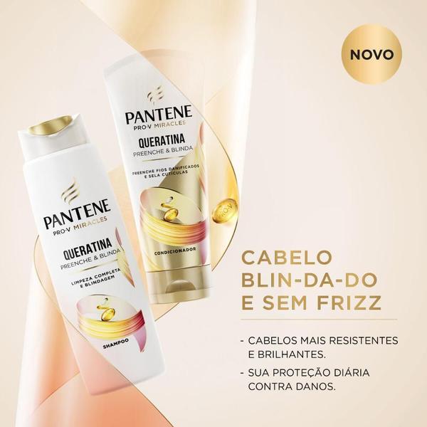 Imagem de Kit Shampoo Pantene Queratina 300ml + Condicionador Queratina 250ml