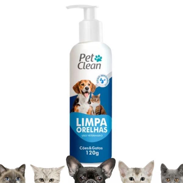 Imagem de Kit Shampoo Pelos Escuros + Limpa Lágrima + Limpa Orelha Pet