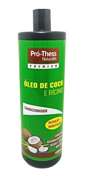 Imagem de Kit Shampoo sem sal+Condicionador 1L PRÓ-THESS Óleo de coco e Rícino