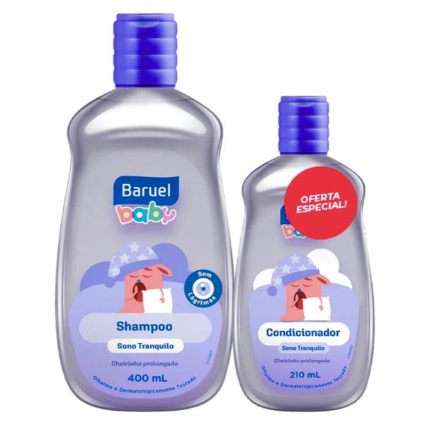 Imagem de Kit Shampoo Sono tranquilo 400ml + Condicionador 200ml Baruel Baby