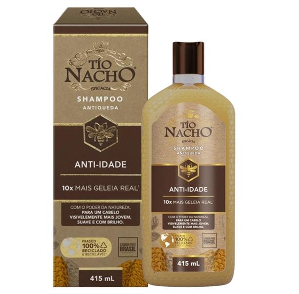 Imagem de Kit Shampoo Tío Nacho Anti-Idade Nutrição E Brilho Com 3 Unidades De 415ml