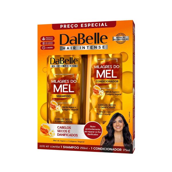 Imagem de Kit Shap e Cond Milagres do Mel Dabelle Hair - 425ml