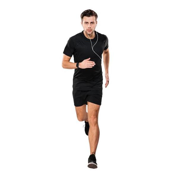 Imagem de Kit Shorts Bermuda + Camiseta Fitness Academia Corrida PROTEÇÃO UV SOLAR 510