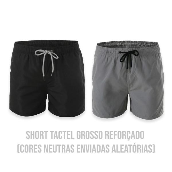 Imagem de Kit Shorts Bermuda TACTEL GROSSO ELITE + Regata Academia Fitness Masculina Corrida ALGODÃO 709