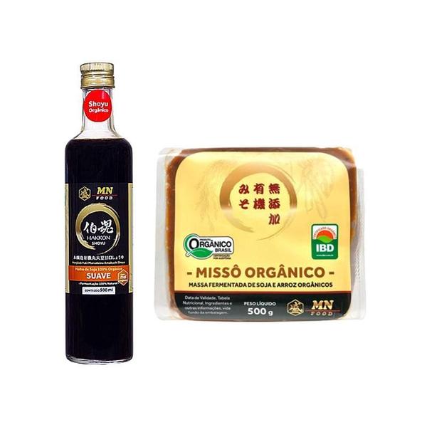 Kit Shoyu Suave 500Ml E Missô 500G Orgânico Mn Food Imagem de Kit Shoyu Suave 500Ml E Missô 500G Orgânico Mn Food