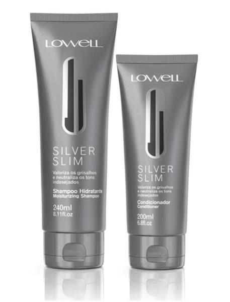 Imagem de Kit Silver Slim Shampoo 240Ml + Condicionador 200Ml - Lowell