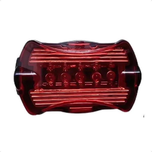 Imagem de Kit Sinalizador Farol Lanterna Bicicleta 5 Leds 160 Horas