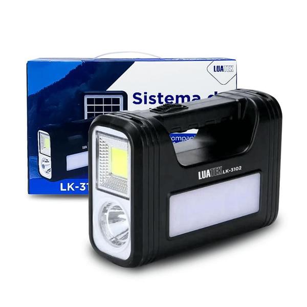 Imagem de Kit Sistema De Iluminação Solar Lk-3101 Luatek