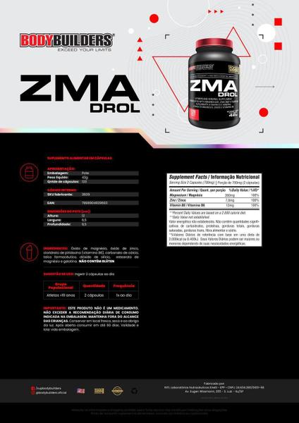 Imagem de Kit Six Protein 900G+ Bcaa 4,5 100G+ Zma Drol 120 Cápsulas