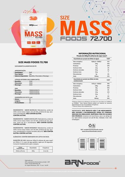 Imagem de Kit Size Mass 3Kg Bau+ Whey Blend + Creatina + Bcaa + Coquet