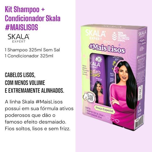 Imagem de Kit Skala Shampoo e Condicionador MaisLisos 325ML