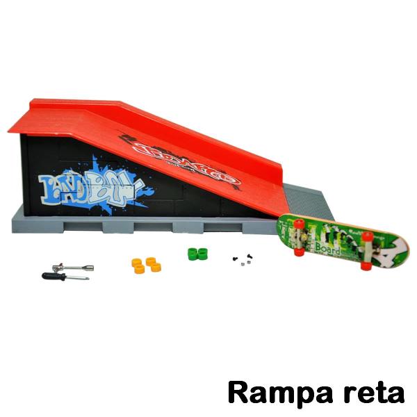 Imagem de Kit Skate Park Com Rampa Pista Skate De Dedo