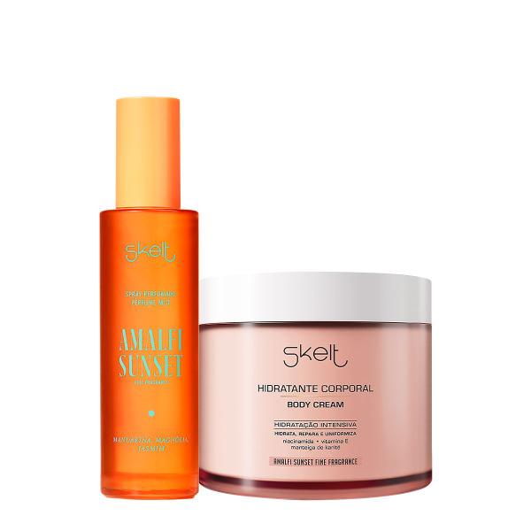 Kit Skelt Amalfi Sunset Hidratante Corporal e Spray Perfumado (2 produtos) Kit Skelt Amalfi Sunset Hidratante Corporal e Spray Perfumado (2 produtos)