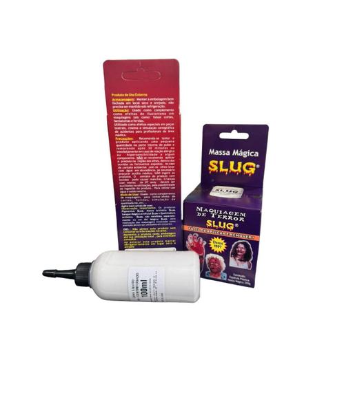 Imagem de Kit Slug Massa 200 Gr + Sangue Artificial 120 Ml + Látex