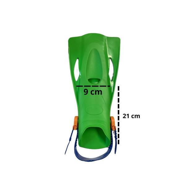 Imagem de Kit Snorkel, Máscara, Pés de Pato Freestyle Verde Bestway 25019