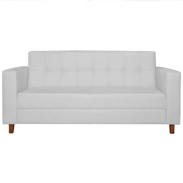 Imagem de Kit Sofá 2 Lugares e 2 Poltronas Denver Suede Branco - Amarena Móveis