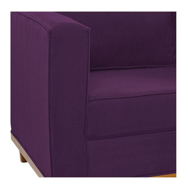 Imagem de Kit Sofá 2 Lugares e 2 Poltronas Europa Suede Roxo AM Decor