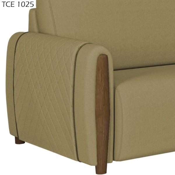 Imagem de Kit Sofa 223 cm E Poltrona Decorativa Encanto Linho TCE 1025 Moll