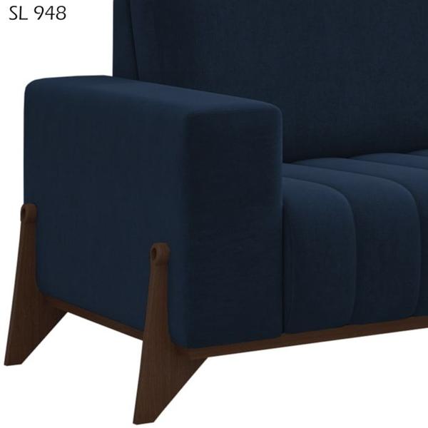 Imagem de Kit Sofa 232 cm E Poltrona Decorativa Veron Veludo SL 948 Moll