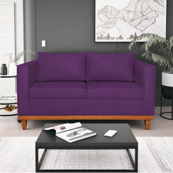 Imagem de Kit Sofá 3 Lugares e 2 Poltronas Europa 180 cm Estilo Conforto e Elegância Suede - Amarena Móveis