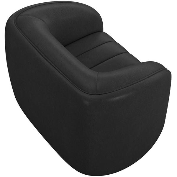 Imagem de Kit Sofá 4 Lugares Para Sala 252cm com 02 Poltronas Lazio M03 Corano Preto - Lyam Decor