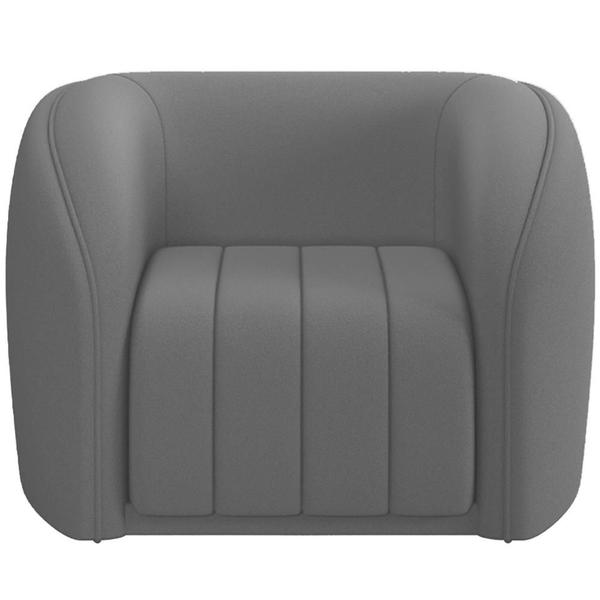 Imagem de Kit Sofá 4 Lugares Para Sala 252cm com 02 Poltronas Lazio M03 Veludo Cinza - Lyam Decor