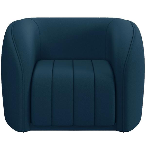 Imagem de Kit Sofá 5 Lugares Para Sala 332cm com 02 Poltronas Lazio M03 Veludo Azul - Lyam Decor