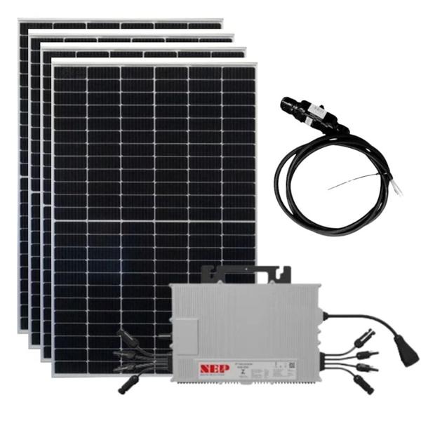 Imagem de Kit Solar Monocristalino 200kWh/mês Canadian com Microinversor NEP 2kW 220V