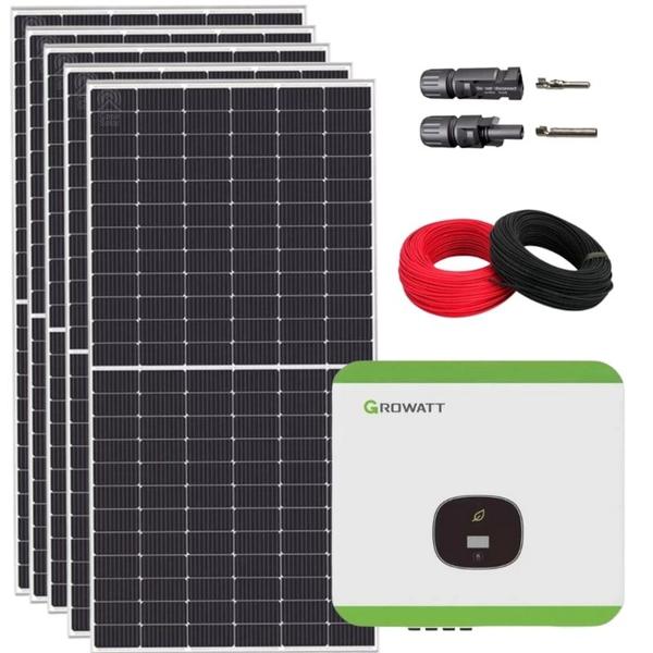 Imagem de Kit Solar Residencial 792kWh/mês Canadian Inversor Growatt 5kW 220V