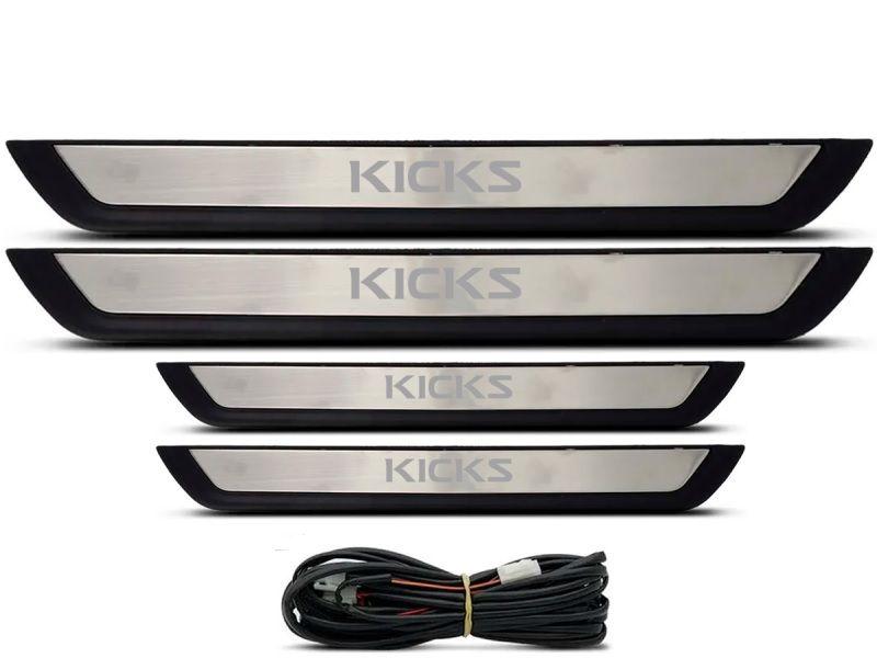 Imagem de Kit Soleira Com LED Nissan Kicks 2017 2018 19 2021 2022 2023