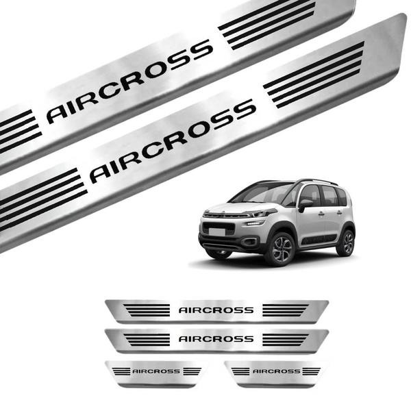 Imagem de Kit Soleira Curvada Em Aço Inox Citroën Aircross todos os anos