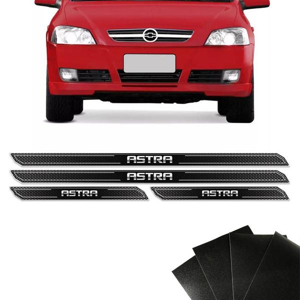 Imagem de Kit Soleira Diamante Astra Hatch Sedan Com Protetor De Porta