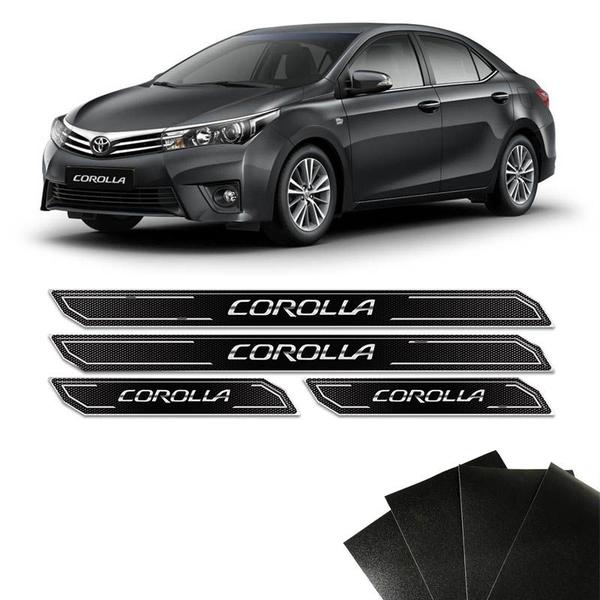 Imagem de Kit Soleira Diamante Corolla 2015/2019 Com Protetor De Porta