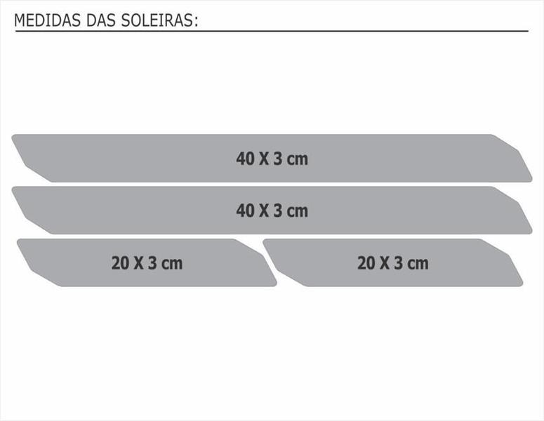 Imagem de Kit Soleira Diamante Fiat Uno Sporting Com Black Over