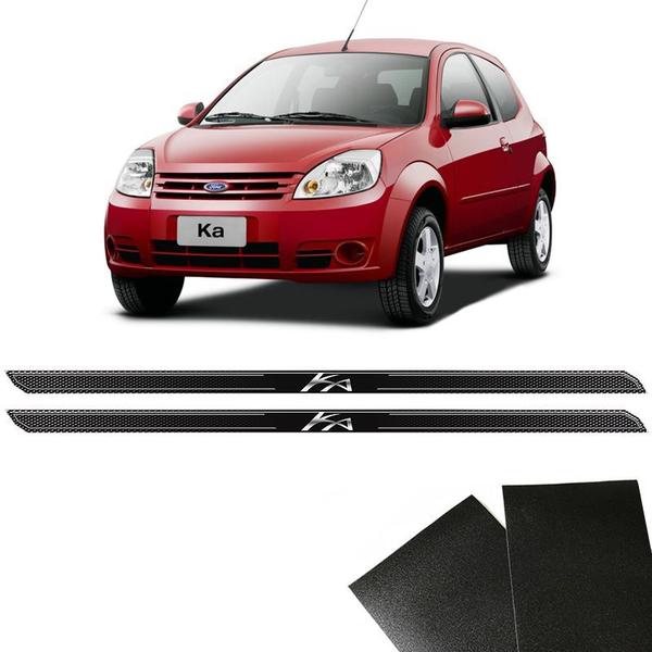 Imagem de Kit Soleira Diamante Ford Ka 2002/2013 Com Protetor De Porta