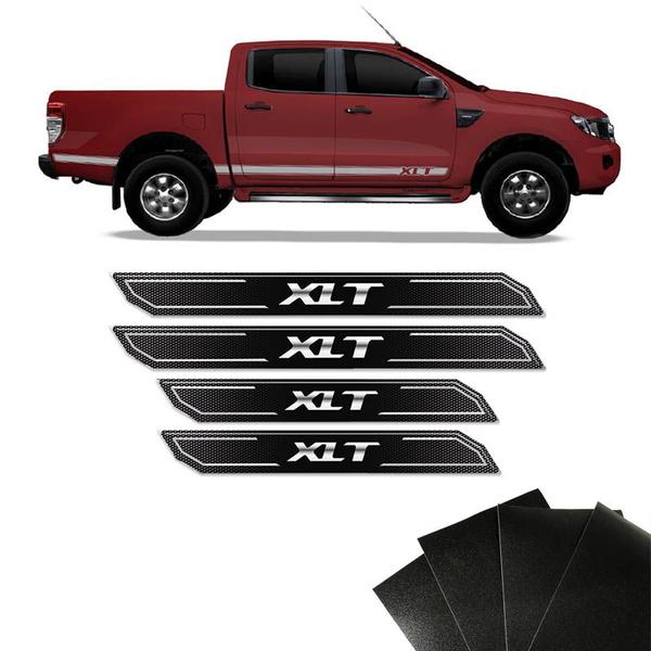 Imagem de Kit Soleira Diamante Ford Ranger Xlt 2013/2019 Com Protetor de Porta