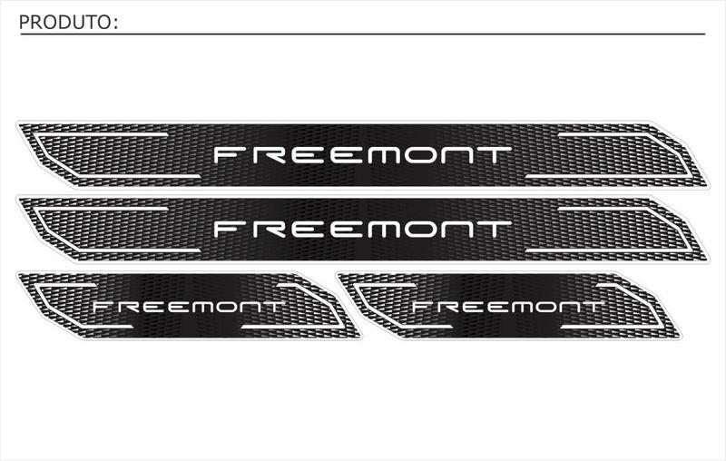 Imagem de Kit Soleira Diamante Freemont 2012/2015 Cromada Resinada