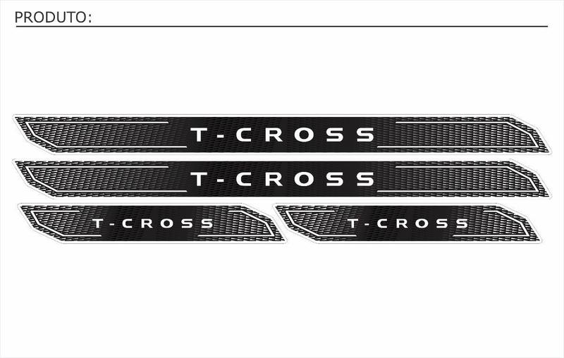 Imagem de Kit Soleira Diamante T-cross 2019/2020 Cromado Resinado