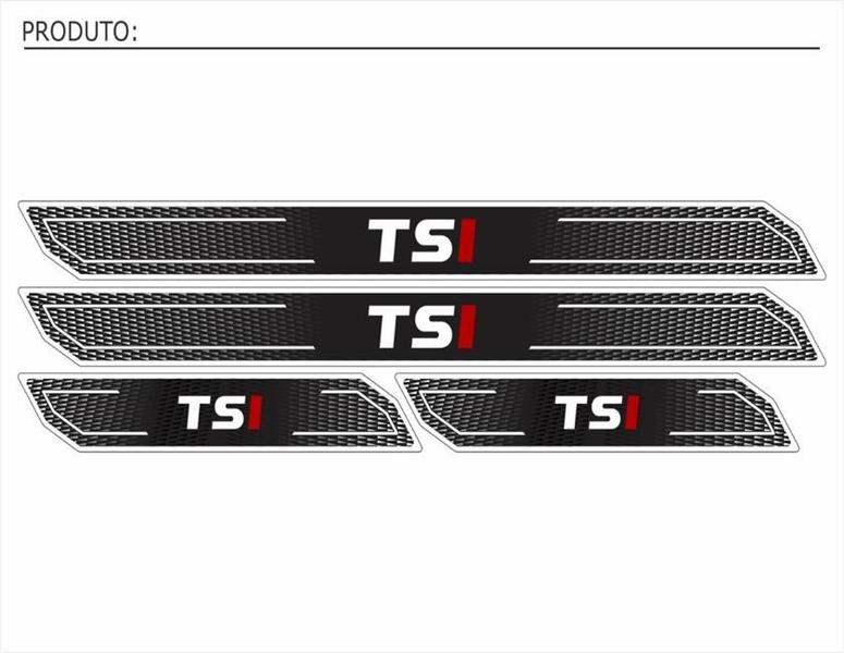 Imagem de Kit Soleira Diamante Up Tsi 2015/2019 Cromado Resinado