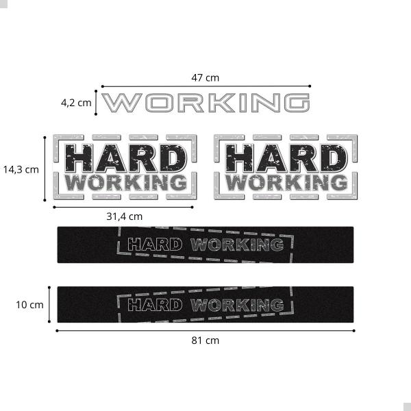 Imagem de Kit Soleira Para Strada Hard Working 2014/19 Adesivo Prata