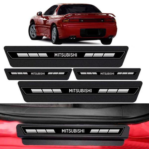 Imagem de Kit Soleira Porta Top Premium Carros Mitsubishi Todos ano