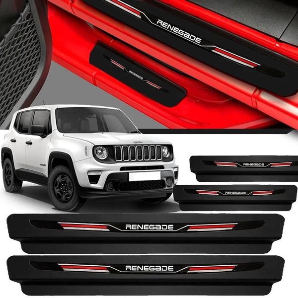 Imagem de Kit Soleira Resinada Proteção Porta Jeep Renegade - Sport