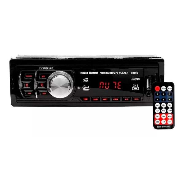 Imagem de Kit Som Automotivo USB/BT/SD Card + Par Alto-Falantes 6" Triaxial 4 Ohms 120W RMS Total