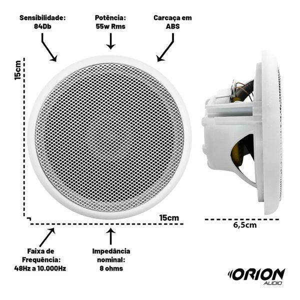 Imagem de Kit Som Residencial Amplificador + 6 Caixas De Som Orion 55w