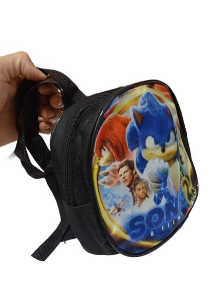 Imagem de Kit Sonic Mochila Infantil Com Copo Oculos E Bola Surpresa